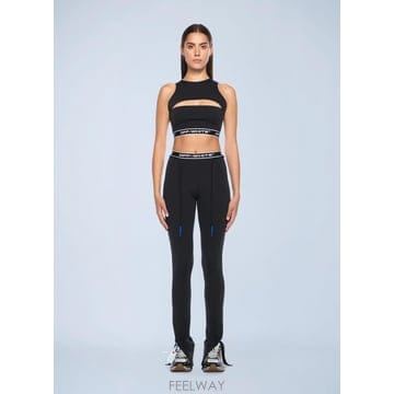 25 F/W 오프화이트 로고 모티프 컷 아웃 탑 OWVO05JF25J B0111883034