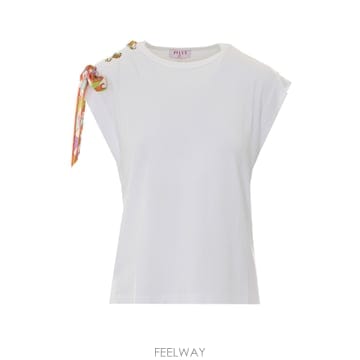 Emilio Pucci 26SS Ǫ�� ũ�� �� T ���� with ����Ʈ ������ 6HTP406H990100 TP57626089126SS Ǫ�� ũ�� �� T ���� with ����Ʈ ������ 6HTP406H99