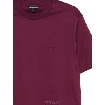 Armani 26FW �������� �Ƹ����� �ΰ� ��ư T ���� EM006779AF28078UA263 TP58053641026FW �������� �Ƹ����� �ΰ� ��ư T ���� EM006779AF2807