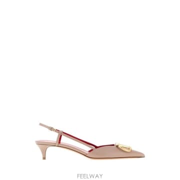 26FW 발렌티노 Antiqued 핑크 레더 VLogo 시그니처 펌프스 9W2S0Q70XPDP45 TP580