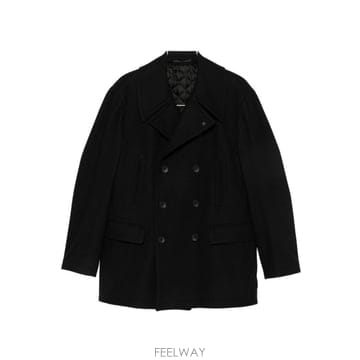 26FW 딸리아또레 블랙 San Francisco 더블 브레스티드 울 코트 SANFRANCISCO770065