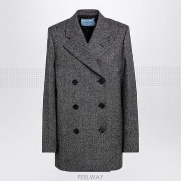 PRADA 24FW ����� ���� �극��Ƽ�� ���� in Prince of Wales P523POOO15K8F0002 TP24FW ����� ���� �극��Ƽ�� ���� in Prince of Wales P5