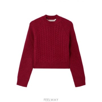 25FW 팜엔젤스 Grape 울 블렌드 스웨터 PWHE077F25KNI0012830 TP578077857