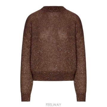 Brunello Cucinelli 26FW ���ڷ� ��ġ�ڸ� �緺�� Yarn ������ With ���� MMS579700C4211 TP581722026FW ���ڷ� ��ġ�ڸ� �緺�� Yarn ������ With ���� MM