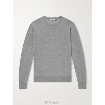 26 FW CANALI 그레이 울 스웨터 TP582009425