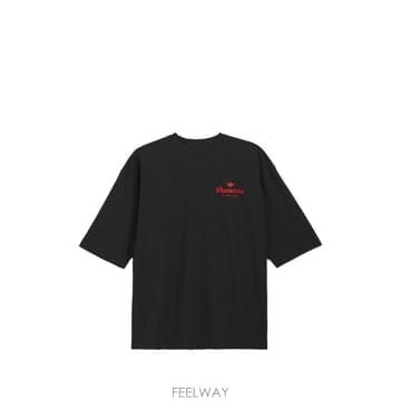 아디다스 프린트 코튼 티셔츠 KZ3115BLACK/RED B0712367075