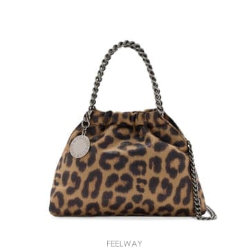 26 FW 스텔라 매카트니 미니 팔라벨라 레오파드 프린트 토트 백 7B0144WP0771 TP45900007