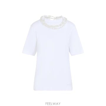 26 F/W 까르뱅 JT202PEARL 목걸이 티셔츠 6262K212 B0742257349