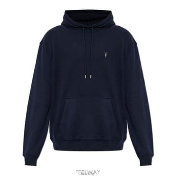 26 FW 올세인츠 애셔 로고 후드티 네이비 ASHERM017ND