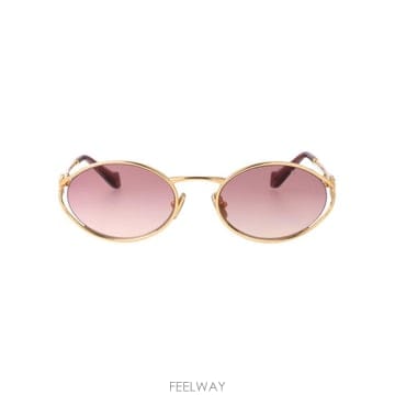 Miu Miu 26SS �̿�̿� �ΰ� ���۶� 0MU 52YS 5AK06S gold26SS �̿�̿� �ΰ� ���۶� 0MU 52YS 5AK06S gold