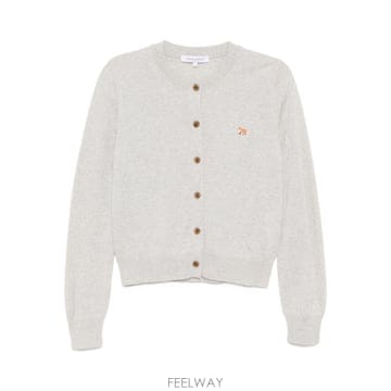 26 F/W 메종 키츠네 베이비 폭스 메리노 레귤러 가디건 PW005 B0032197134