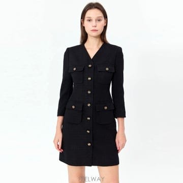 질스튜어트(JILLSTUART) 포켓 트위드원피스 55 새상품