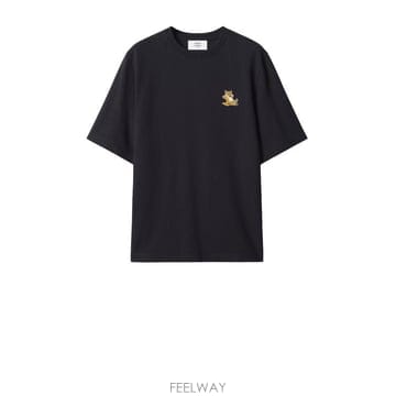Maison Kitsune 26FW ����Ű���� ���� Ƽ���� MRWJT21KJ0119 P199 BLACK26FW ����Ű���� ���� Ƽ���� MRWJT21KJ0119 P199 BLACK