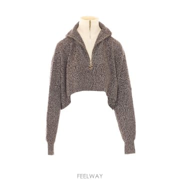 26 F/W 스포츠막스 리브 오버추어 크롭 울 & 캐시미어 셔츠 26 B0012367024