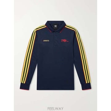 아디다스 SPZL FC ARSENAL 로고-엠브로이드 저지 폴로 셔 B0082368061