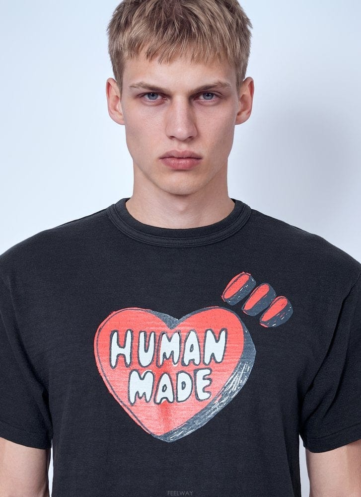 HUMAN MADE 26 F/W �޸ո��̵� �׷��� Ƽ���� HM32TE014BK B011236752526 F/W �޸ո��̵� �׷��� Ƽ���� HM32TE014BK B011236752