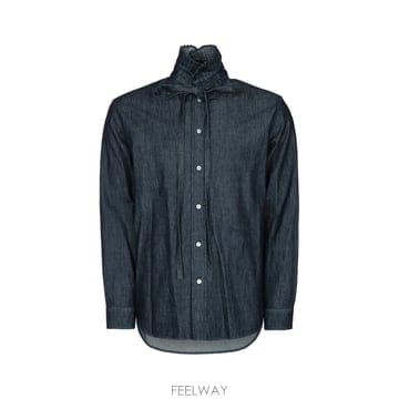 디올 옴므 CAMICIADENIMRUFFLESCOLLO 643D59 B0442283475