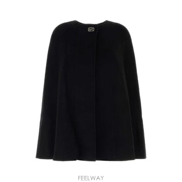 마이클 코어스 턴 락 울 케이프 MF620MWGBX BLACK B0442312217