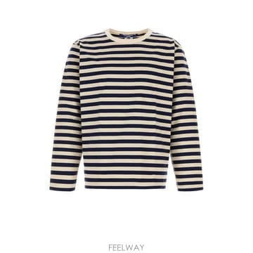 준야 와타나베 남성 티셔츠 WRT004W26 NATURALNAVY B0442315463