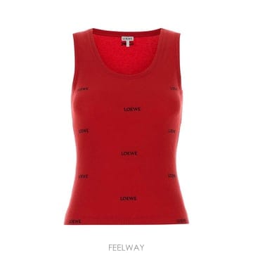 로에베 탱크 탑 S359Y23XBA RED B0442336421