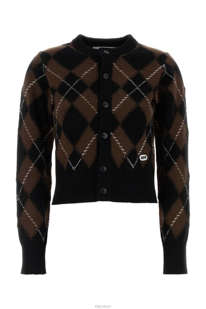 Ami �ƹ� CREWNECKCARDIGANWITHAMIBOUCLETTEOV B0442335983�ƹ� CREWNECKCARDIGANWITHAMIBOUCLETTEOV B0442335983