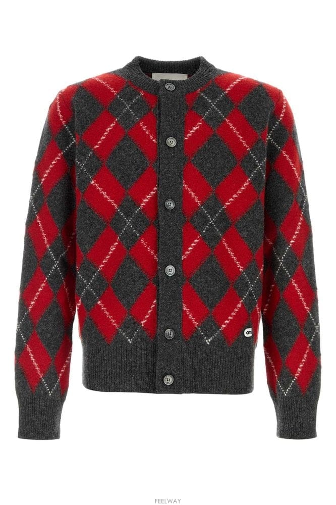 Ami �ƹ� CREWNECKCARDIGANWITHAMIBOUCLETTEOV B0442363651�ƹ� CREWNECKCARDIGANWITHAMIBOUCLETTEOV B0442363651