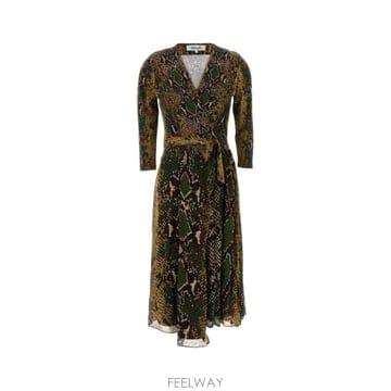 26FW 다이앤 본 퍼스텐버그 원피스 D531ASEMCYMYGT SEMCY Animal Print
