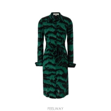 26FW 다이앤 본 퍼스텐버그 원피스 D043CPALBNMDJY PALBN Animal Print