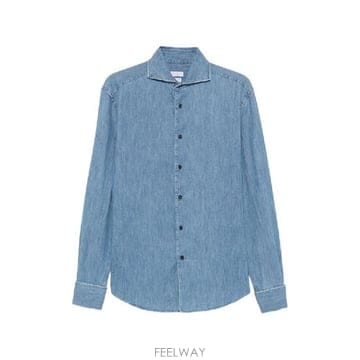 Brunello Cucinelli �׶�����Ÿ �ؿ� ���ڷ� ��ġ�ڸ� ���� DENIM ���� MH192S1898C8333�׶�����Ÿ �ؿ� ���ڷ� ��ġ�ڸ� ���� DENIM ���� MH19