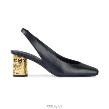 26 FW 지방시 Tape slingback 테이퍼트 슬링백 로고 힐 펌프스 블랙