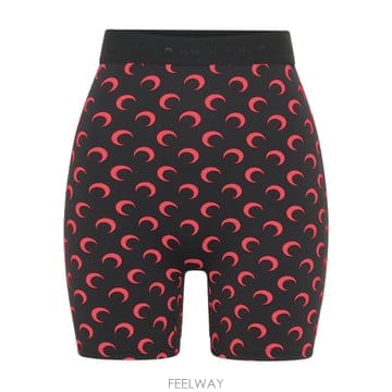 마린세르 crescent moon print biker shorts 12188726001928 TP72577