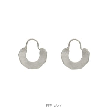 Rier Zoe Mohm 헥사곤 후프 이어링 Jwl21 Slv TP878153749