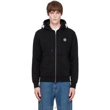 AAPE by A Bathing Ape 블랙 에이프나우 집업 후드티 ASWD379 TP878153793