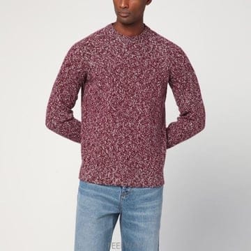 25FW 드루모어 Grape coloured 패턴 울 스웨터 D5W103MRLWOM06 TP578798094