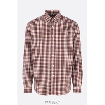 [E32]아스페시 CE13E87040227 남성 셔츠 남방 ASPESI check cotton shirt