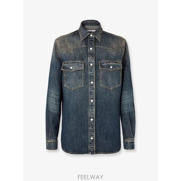 FENDI [N85]��� FLF867 ���� ���� ����콺 ���� FENDI Washed out denim shirt[N85]��� FLF867 ���� ���� ����콺 ���� FENDI Washed 