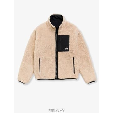 [N85]스투시 118529 남성 자켓 블레이저 코트 패딩 STUSSY Reversible sherpa an