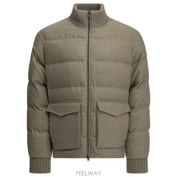 [V90]에르노 PI001412U334661986 남성 자켓 코트 Tweed bomber jacket