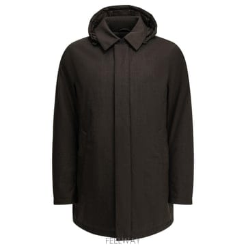 [V90]에르노 PI001380U334988800 남성 자켓 아우터 코트 바람막이 Long flannel d