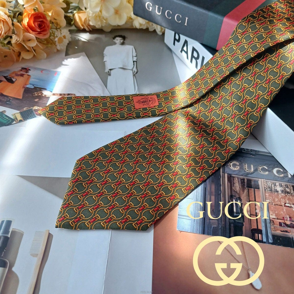 GUCCI GUCCI ���� ��ũ �ø��� �׸� Ȧ���� ���� ��Ÿ�� 9.7cm A+��� e2176GUCCI ���� ��ũ �ø��� �׸� Ȧ���� ���� ��Ÿ�� 9.7cm A
