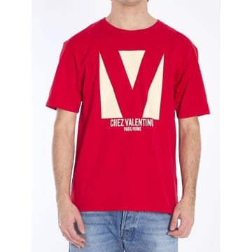25SS 발렌티노 Chez 발렌티노 T 셔츠 6V3MG16PAQ9157 TP570542279