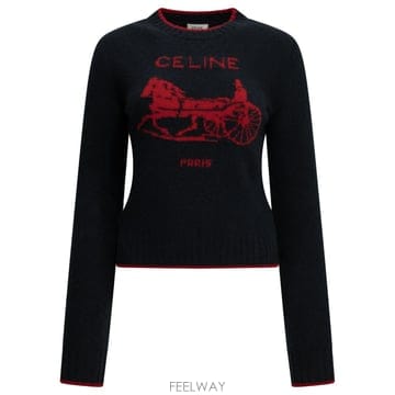 [V90]셀린느 RY136559307RD 여성 니트 스웨터 가디건 Knitwear