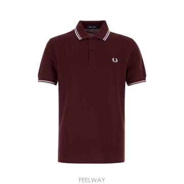 [X45]프레드 M3600 83C 남성 폴로 피케셔츠 Burgundy piquet polo shirt