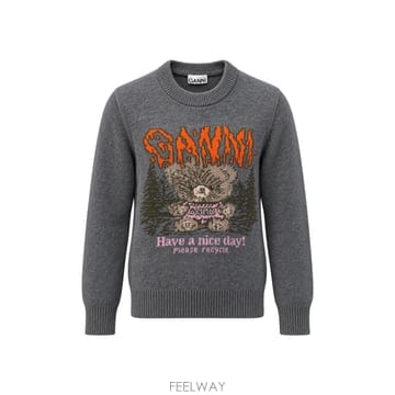 GANNI [W63]���� A11500522678 920 ���� ������ ��Ʈ ����� Maglione Ganni Grigio[W63]���� A11500522678 920 ���� ������ ��Ʈ ����� Mag