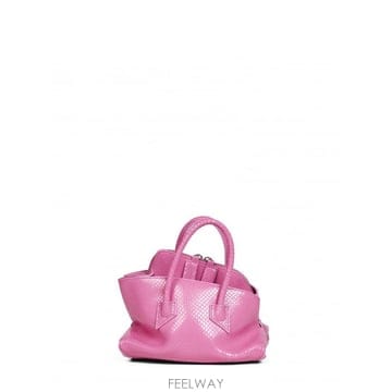 26FW 디아티코 La Passeggiata 핑크 미니 백 with 투 탑 Handles in 레더 for