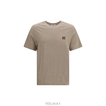 Maison Kitsune [K68]���� Ű���� PM00107KJ7026 0604 ���� Ƽ���� �μҸ� ž ���� ���� Fox Head R[K68]���� Ű���� PM00107KJ7026 0604 ���� Ƽ���� �μҸ�