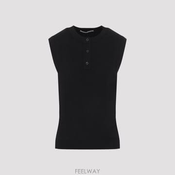 26FW 스튜디오 Nicholson AUREL 크루 넥 하프 PLACKET 베스트 AURELSNW1902BL