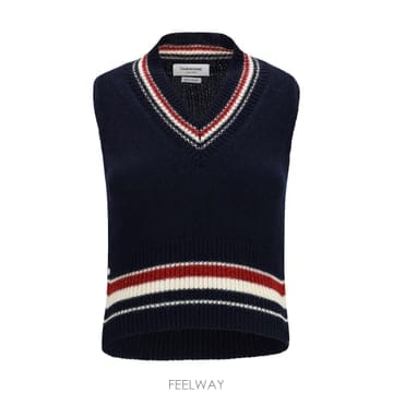 Thom Browne [K68]����� FKV233AY1506 415 ���� ��Ʈ ������ ����� Hector striped V ne[K68]����� FKV233AY1506 415 ���� ��Ʈ ������ �����