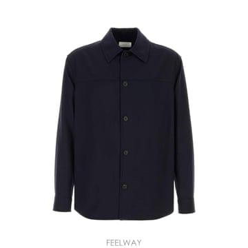 26SS 더 로우 미드나이트 블루 울 Oslo 셔츠 1395W4466DRN TP577495978