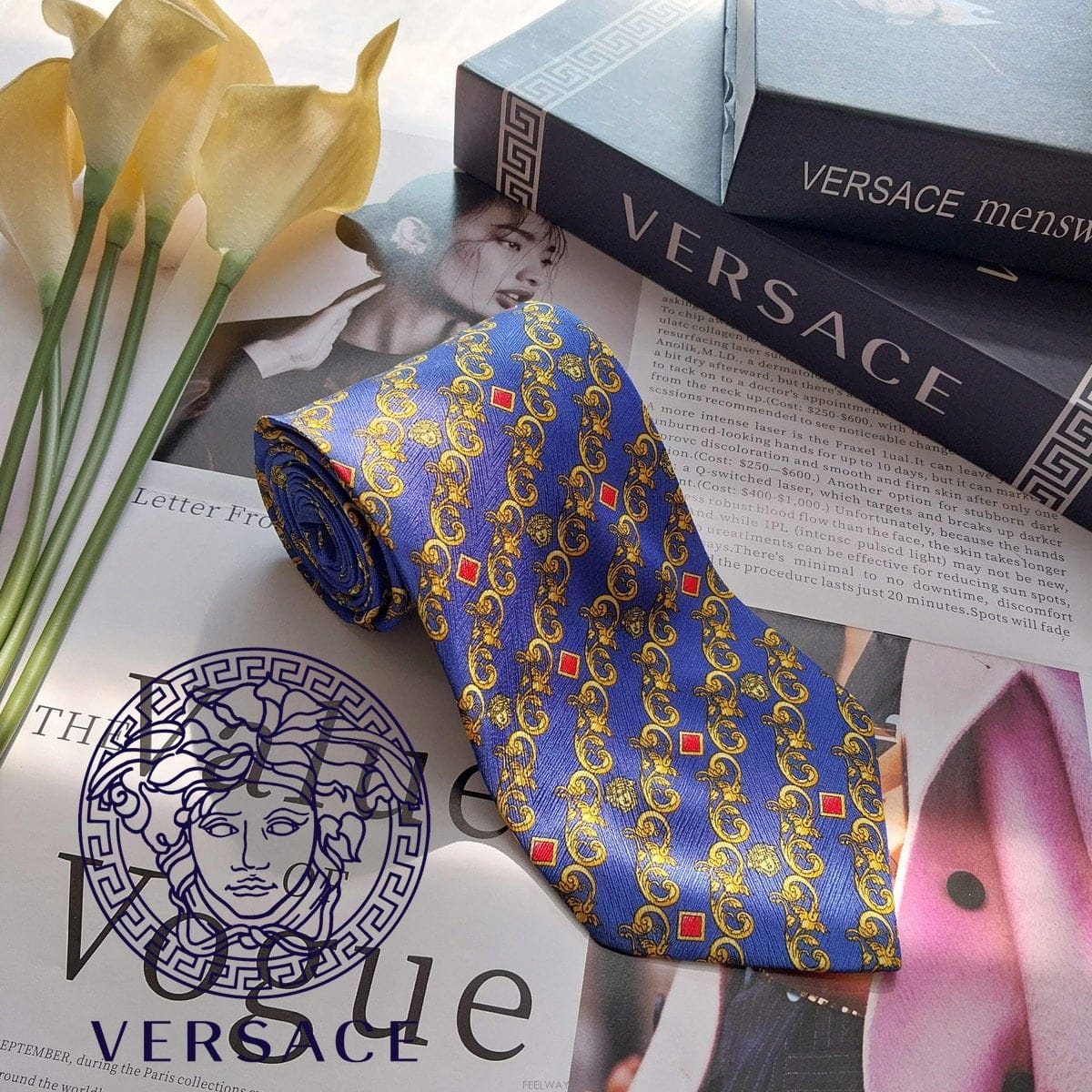 Versace VERSUS GIANNI VERSACE ������ü  ���� �޵λ� �ΰ� ���� ��Ÿ�� 9.7cm A��� K3734VERSUS GIANNI VERSACE ������ü  ���� �޵λ� �ΰ� ���� 